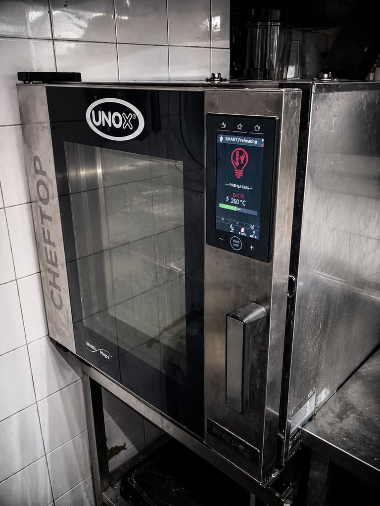 Пароконвектомат UNOX CHEFTOP в рабочем помещении